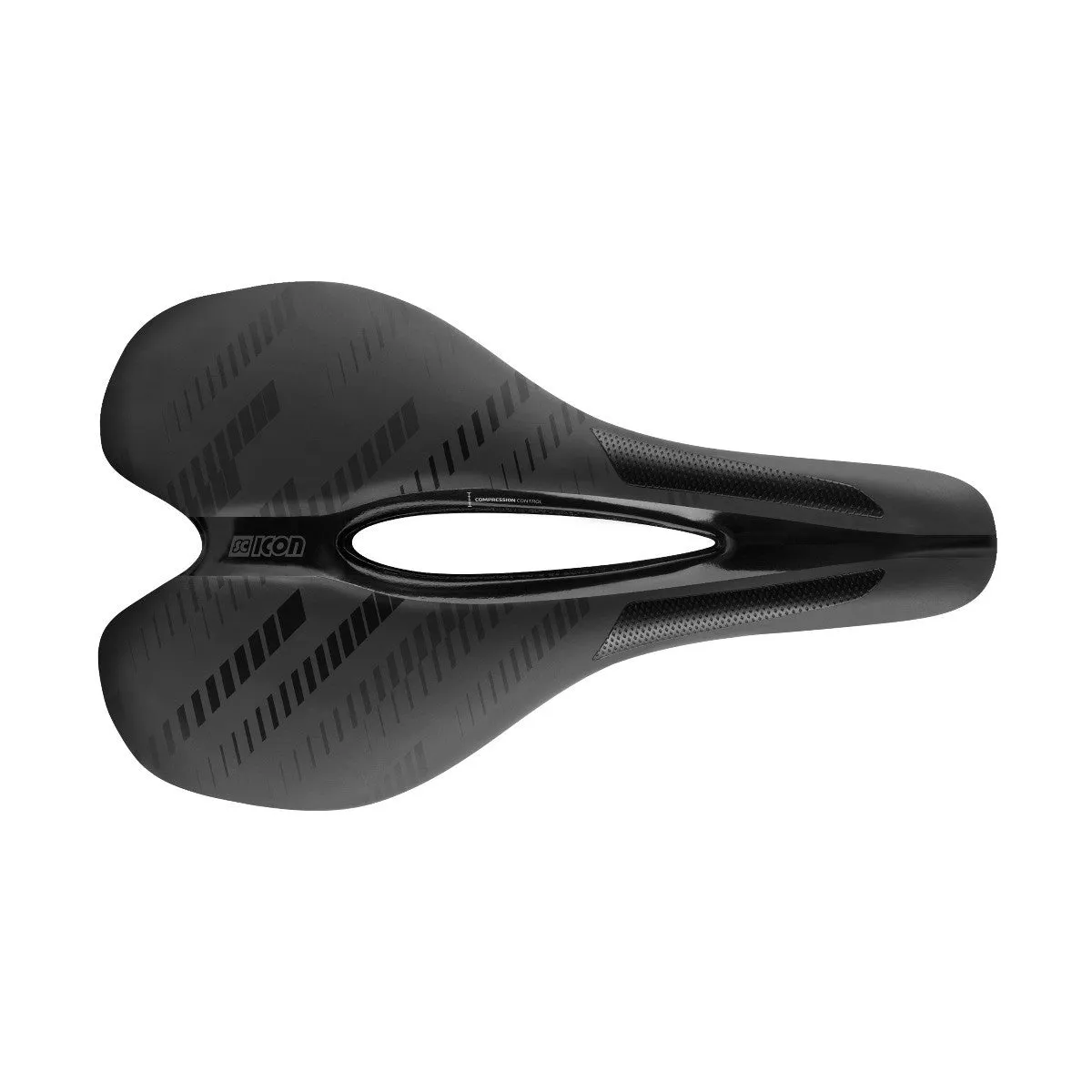 Scicon Mens Elan Short Nose Power Ergo Design Saddle - Black