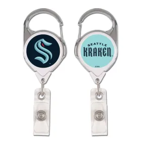 Seattle Kraken Badge Holder Key Ring