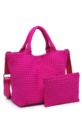 Sky's The Limit - Medium Woven Neoprene Tote