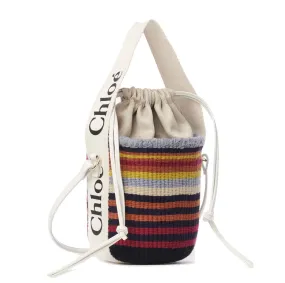 Small Striped Basket, Multi