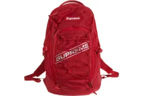 Supreme Logo Backpack Red