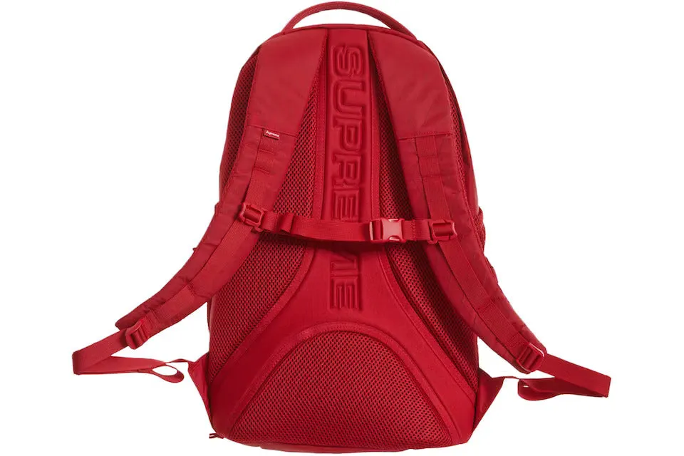 Supreme Logo Backpack Red