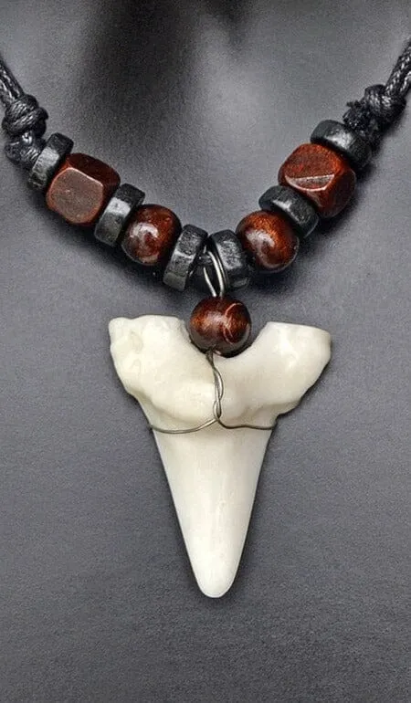 Surfer Handmade Shark Teeth Pendant Puka Shell Necklace