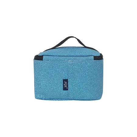 Turquoise Glitter NGIL Cosmetic Case