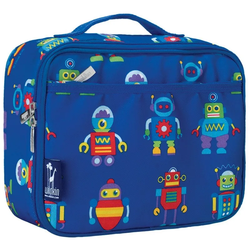 Wildkin Olive Kids Robots Lunch Box Bag [BPA-Free]