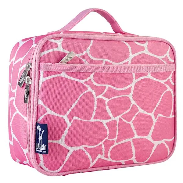 Wildkin Pink Giraffe Lunch Box Bag [BPA-Free]