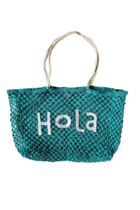 ZODA HOLA JUTE TOTE BAG GREEN